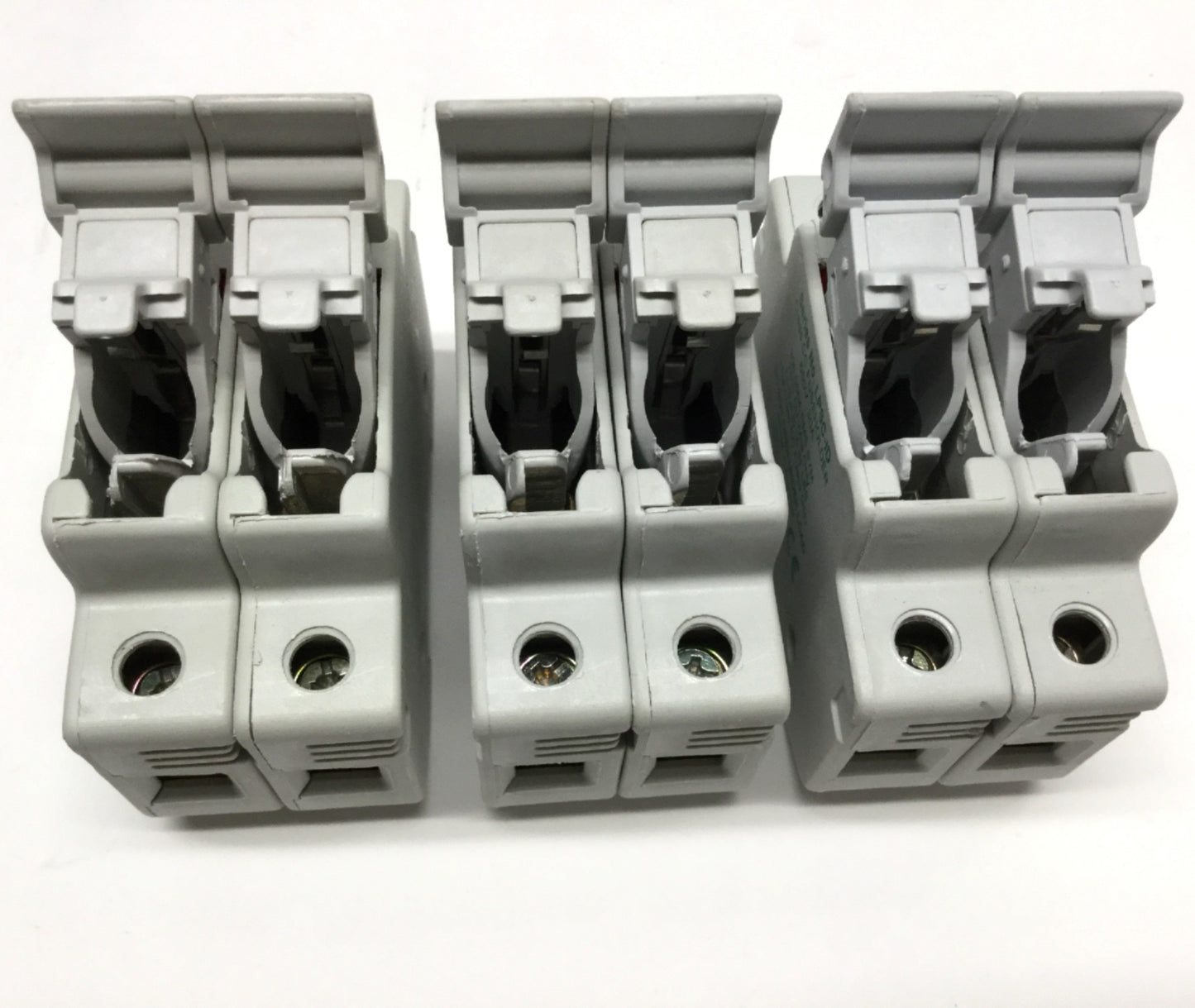 Used Lot of 3 Littelfuse LPSC002ID Class CC Fuse Holder, 2-Pole, 30A w/LED Indicator