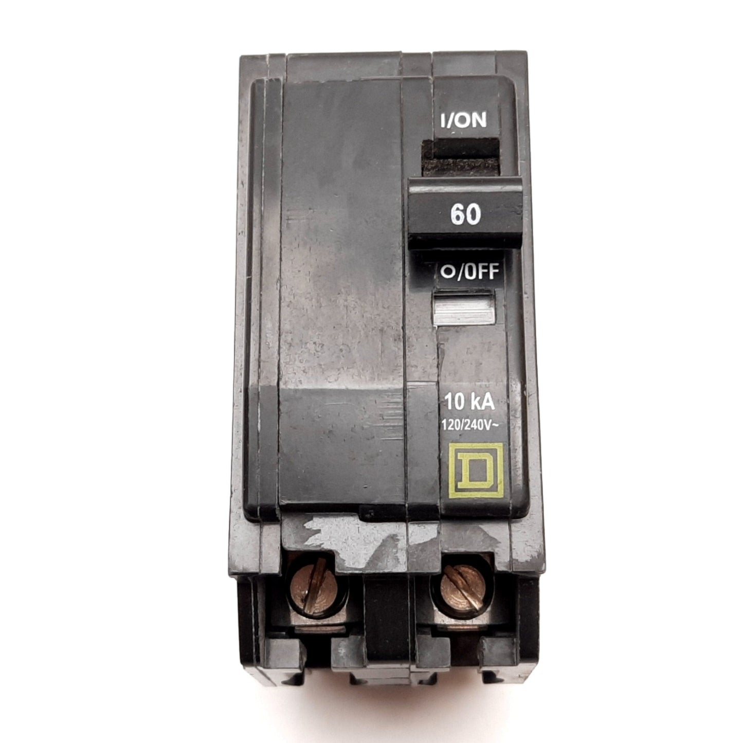 Used Square D QO260 Mini Circuit Breaker, 2-Pole, Rating: 60A 120/240VAC