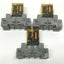 Used Lot of 3 IDEC RU4S-D24 Ice-Cube Control Relays 24VDC Coil, 6A 250VAC w/Sockets