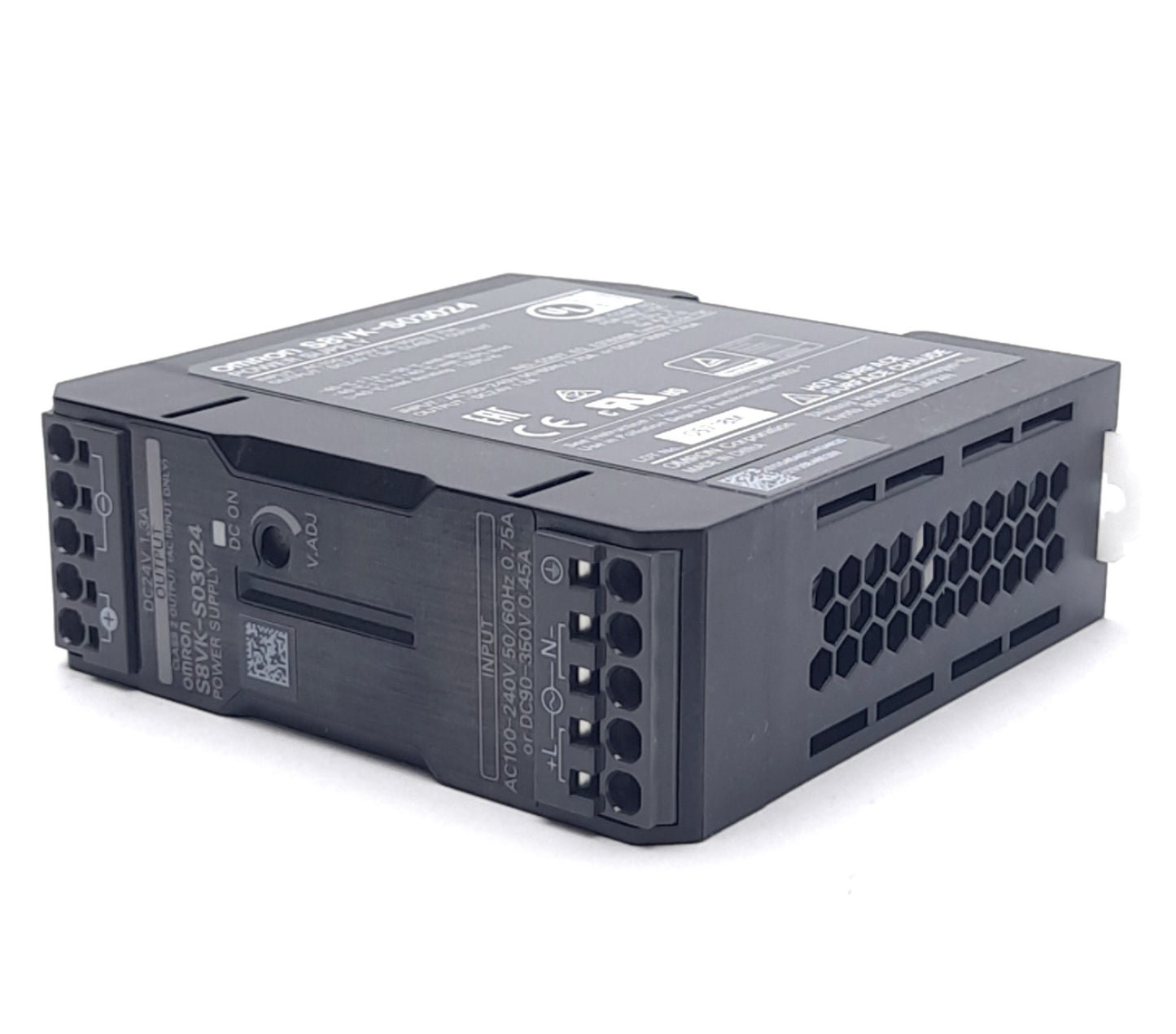 New Omron S8VK-S03024 Switch Mode Power Supply, 100-240VAC, 24VDC 1.3A Rated Output