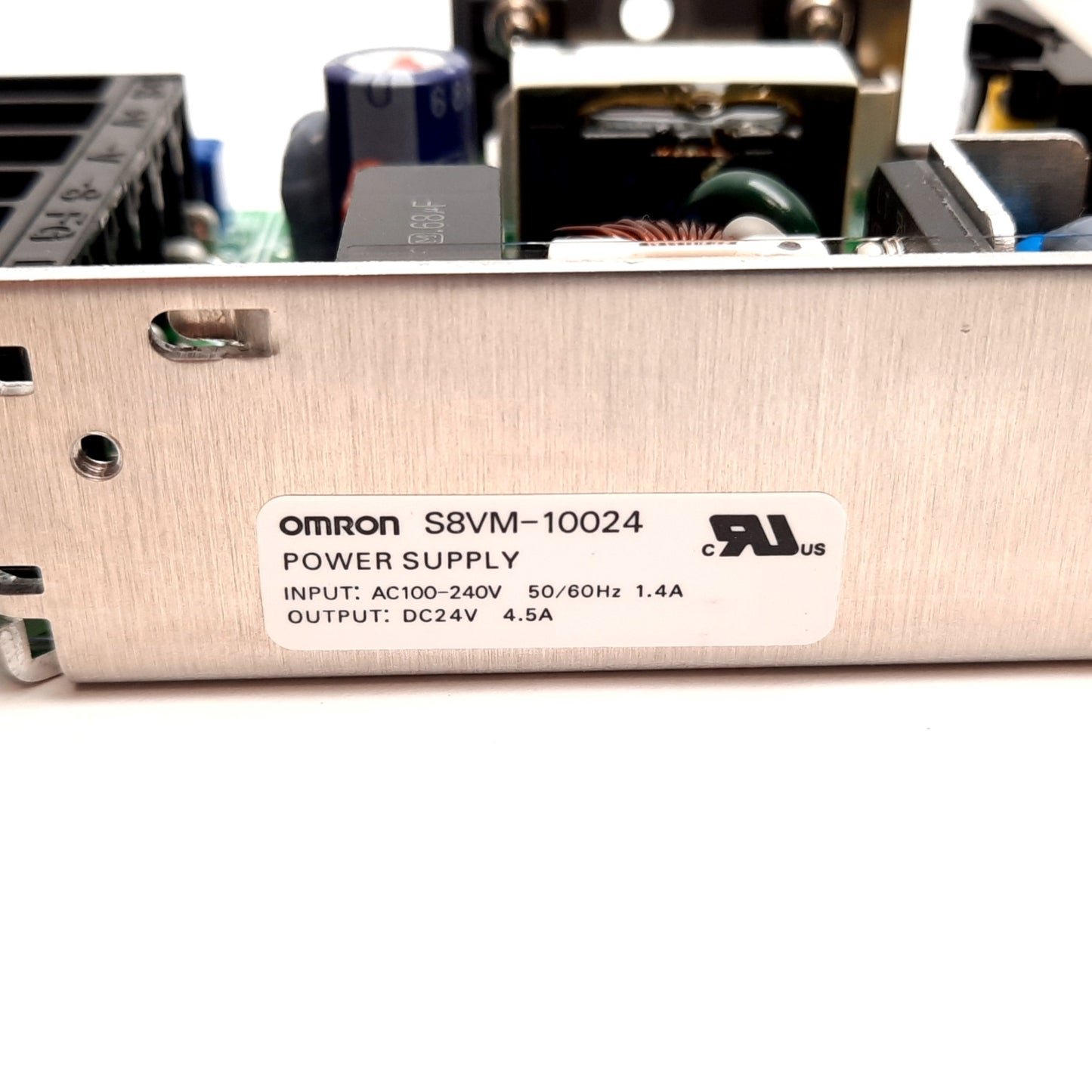 New Omron S8VM-10024 Power Supply, Input: 100-240VAC 1.4A, Output: 24VDC 4.5A