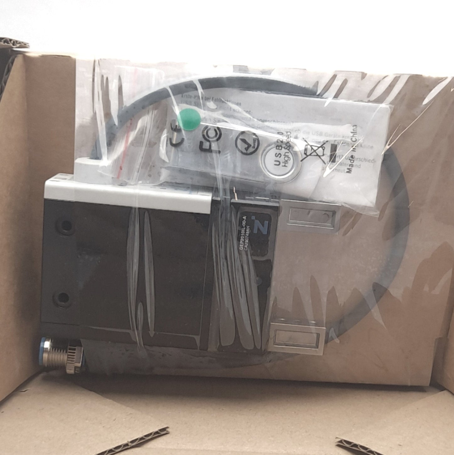 New Zimmer GEP2010IL-00-A 2-Jaw Parallel Gripper, 10mm Stroke, 50-200N Grip, 24V, 1A