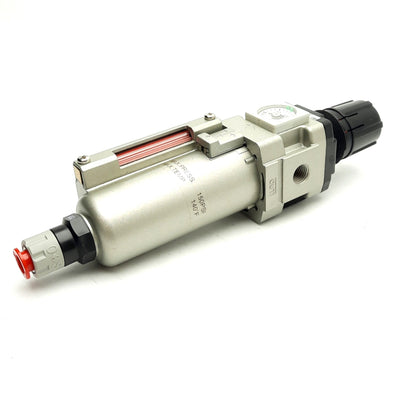 New SMC AW30K-N02CE-8Z Filter Regulator 1/4"NPT 3/8" P2C Drain 7~125psi 150psi Max