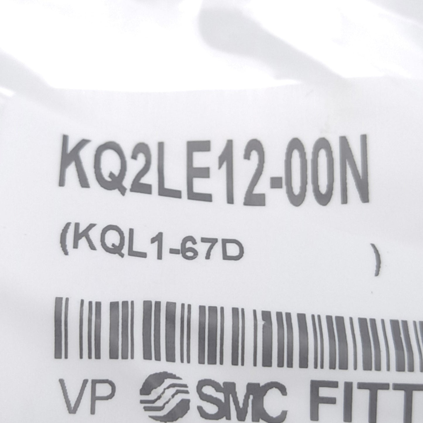 New Lot of 5 SMC KQ2LE12-00N Bulkhead Male Elbow Fitting, ø12 Tubing/Port Size
