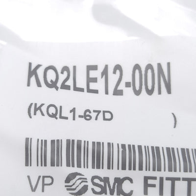 New Lot of 5 SMC KQ2LE12-00N Bulkhead Male Elbow Fitting, ø12 Tubing/Port Size