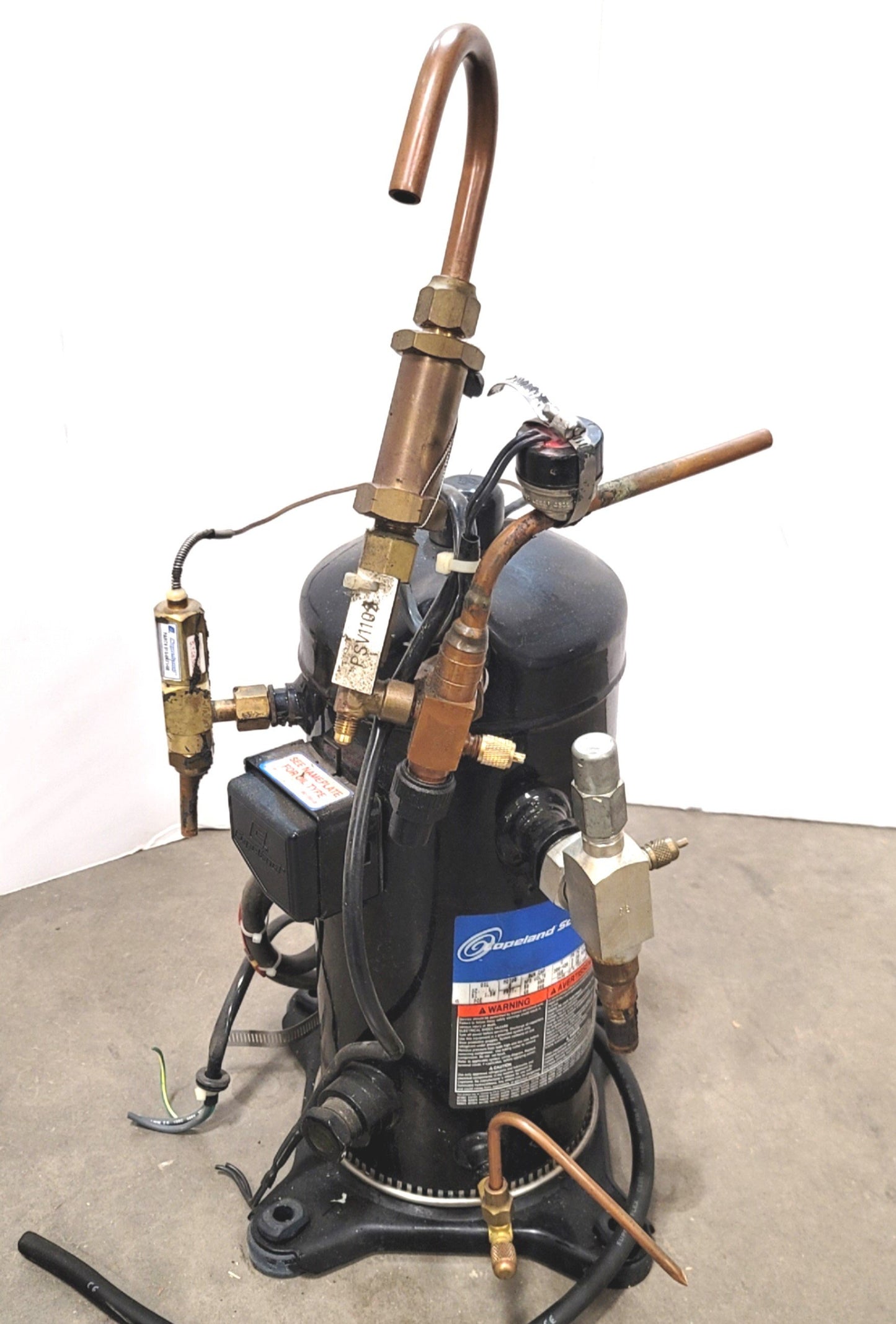 Used Emerson ZF09K4E-TFD-556 Copeland Low Temperature Scroll Compressor 3HP, 460VAC