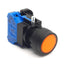 Used Idec HW1L-M1P10A Illuminated Pushbutton, 22mm, Amber, Momentary, 1 N.O.