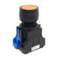 Used Idec HW1L-M1P10A Illuminated Pushbutton, 22mm, Amber, Momentary, 1 N.O.