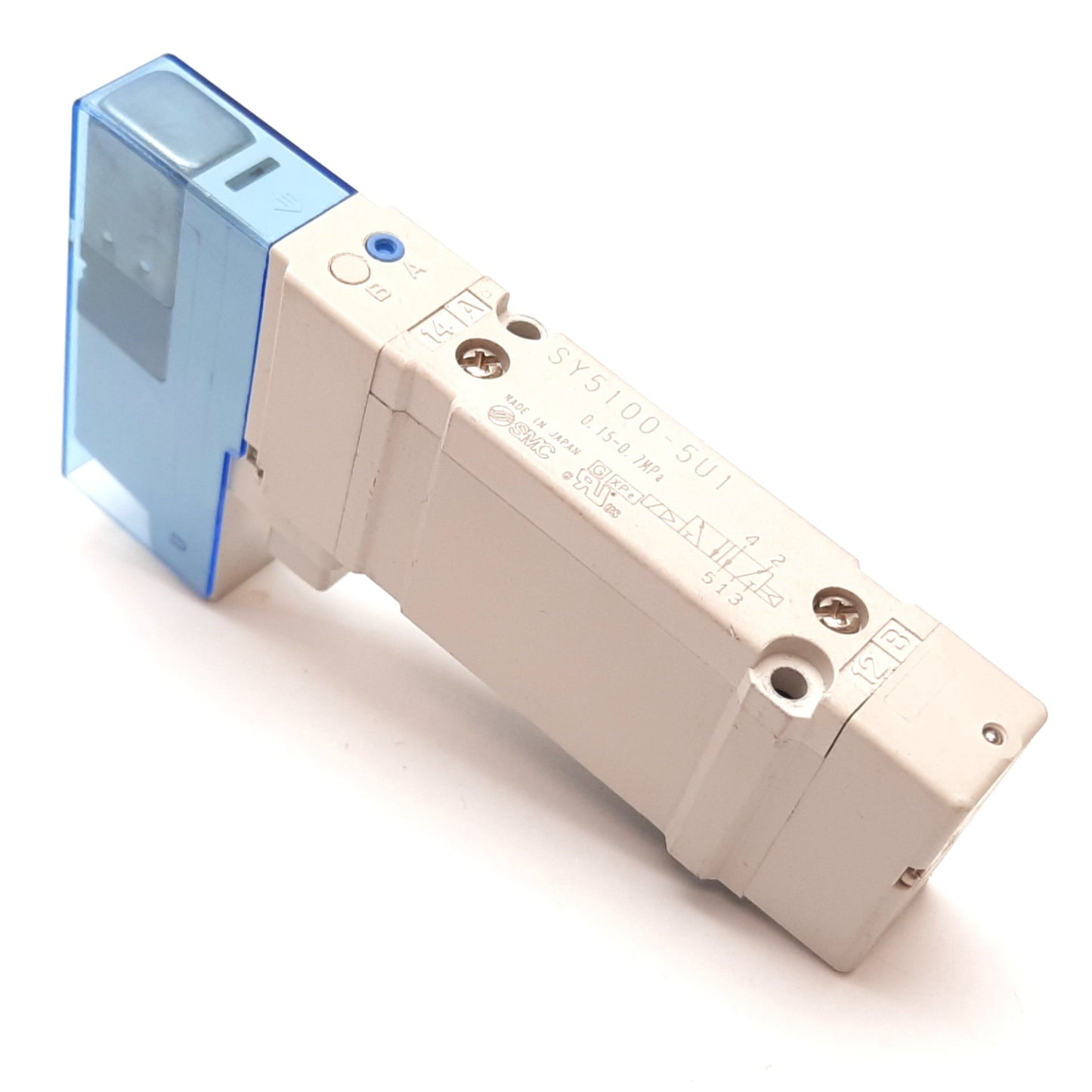 Used SMC SY5100-5UI Solenoid Valve, 2-Position 5-Port, 24VDC, 0.15-0.7MPa