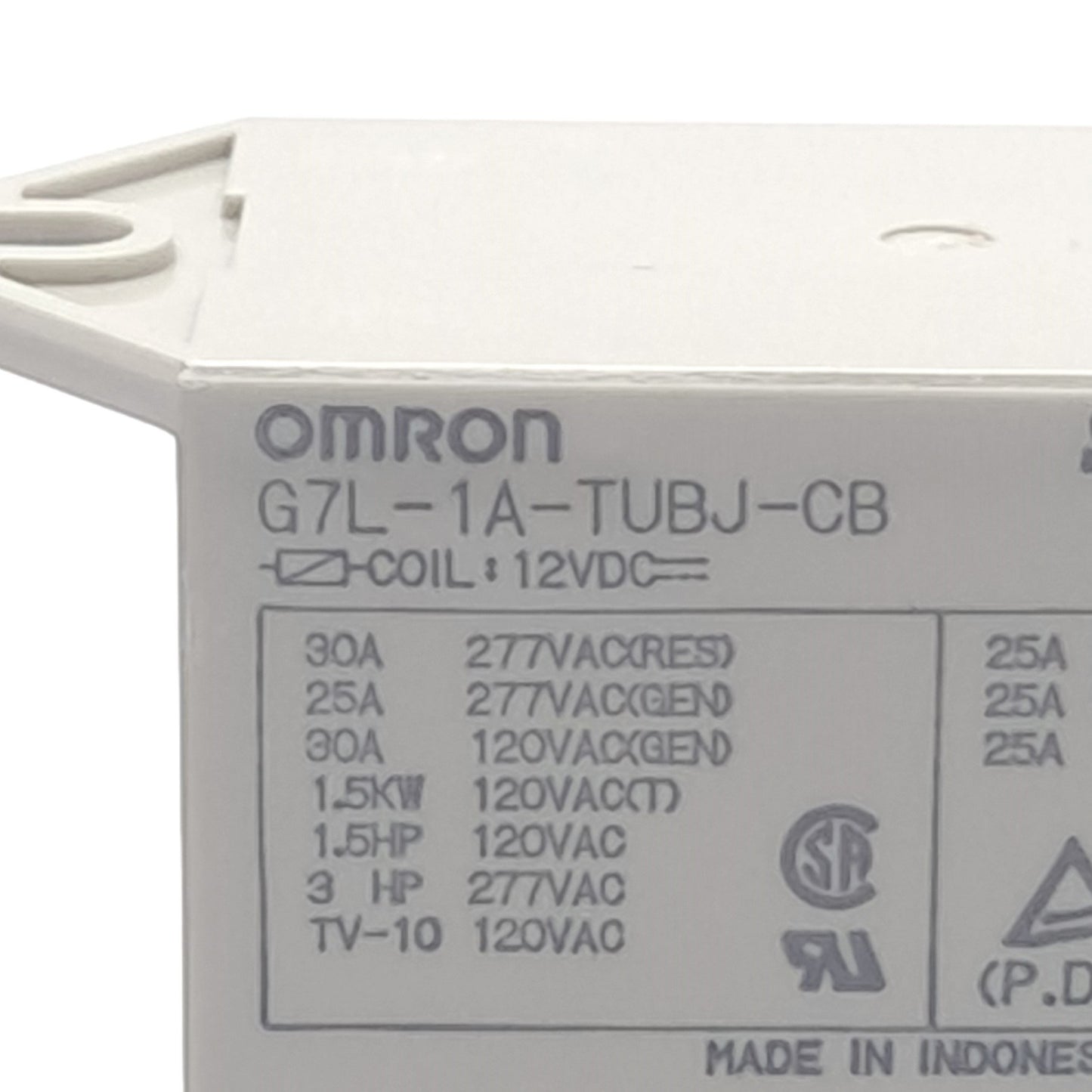 New – Open box Lot of 4 Omron G7L-1A-TUBJ-CB Power Relay SPST-NO Contact, 25A, 240V, 12VDC Coil