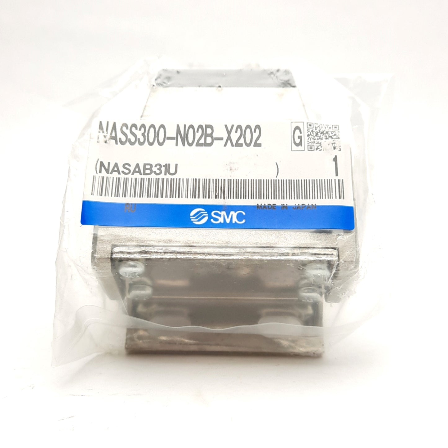 New SMC NASS300-N02B-X202 Pneumatic Slow Start Valve 0.7MPa Max 1/4" NPT W/Bracket