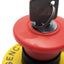 Used Idec HW1B-X4F02-R E-Stop Switch, 40mm, Key Reset, 2NC, (Emergency Stop) Legend