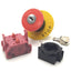 Used Idec HW1B-X4F02-R E-Stop Switch, 40mm, Key Reset, 2NC, (Emergency Stop) Legend
