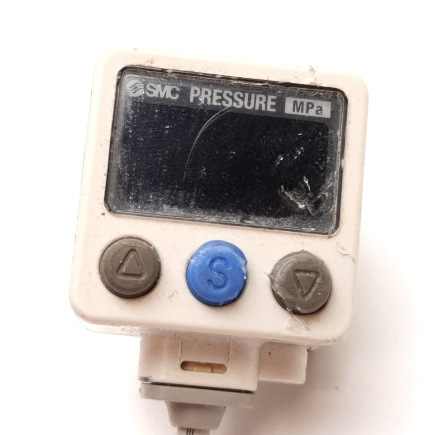 Used SMC ISE40A-N01-Y Pneumatic Digital Pressure Switch -0.1 to 1.0MPa, 12-24VDC