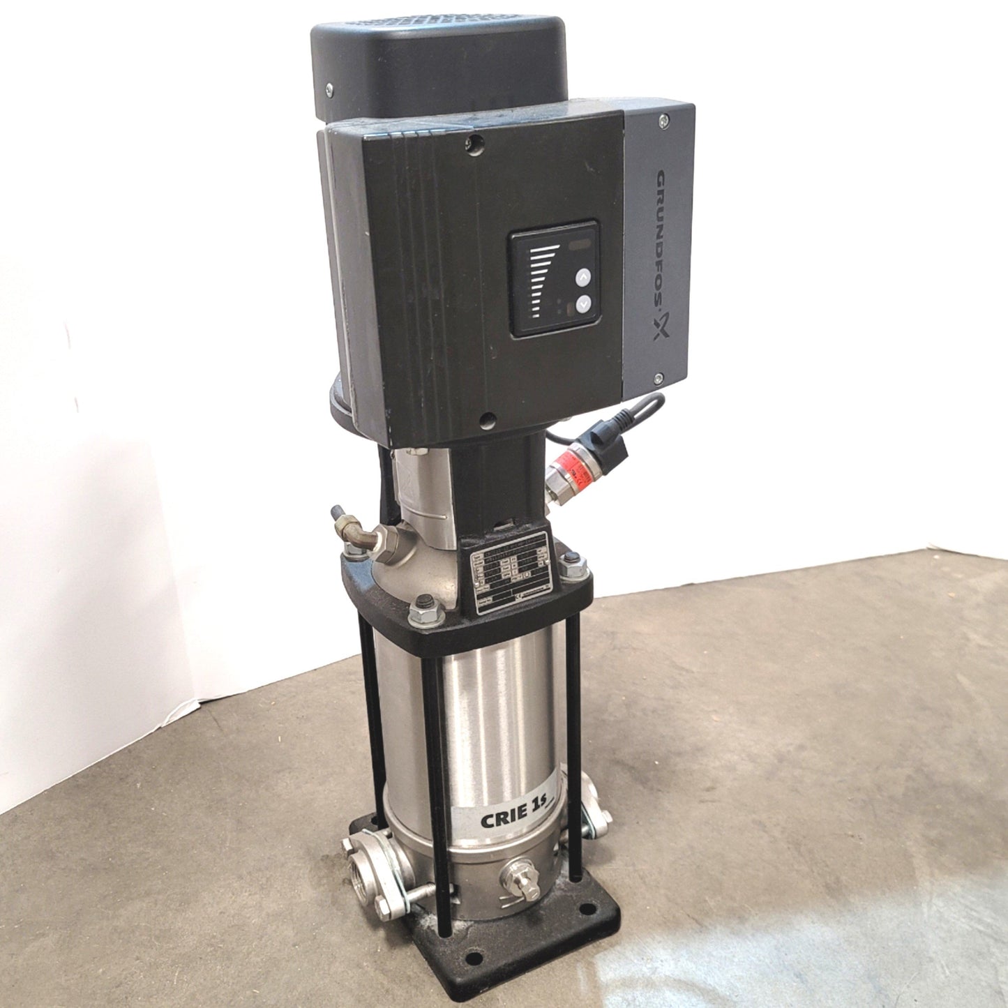 Used Grundfos CRIE 1S-12 Centrifugal Pump 4.84GPM 1"NPT w/ MLE Motor 1HP 208-230VAC