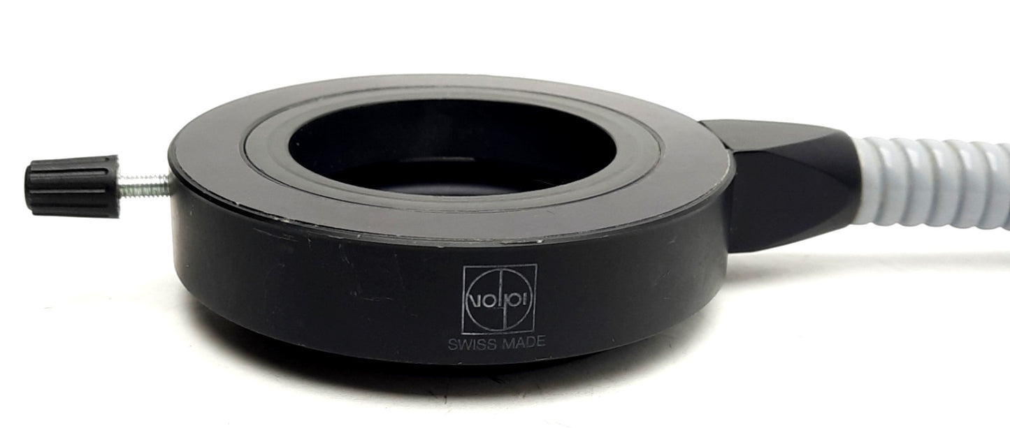 Used Volpi V 4103 10527 Fiber Optic Ringlight Guide, 15mm Input, 50mm ID 90mm OD, 1M