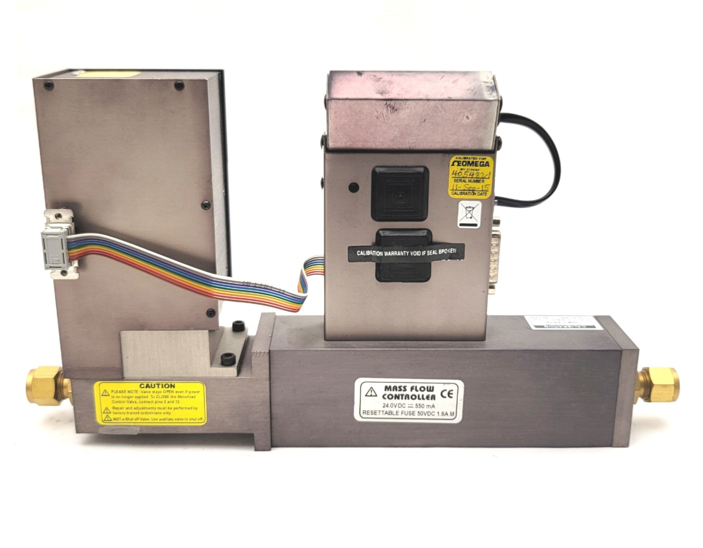 Used Omega FMA5543-24VDC Mass Flow Controller With Control Valve 0-200l/min, 24VDC