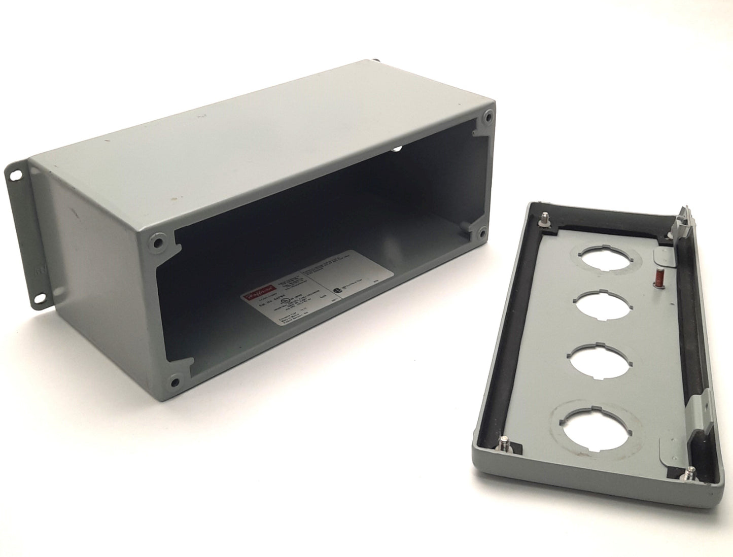 Used nVent Hoffman E4PBX Extra-Deep Pushbutton Enclosure, 10" x 4.75" x 4"