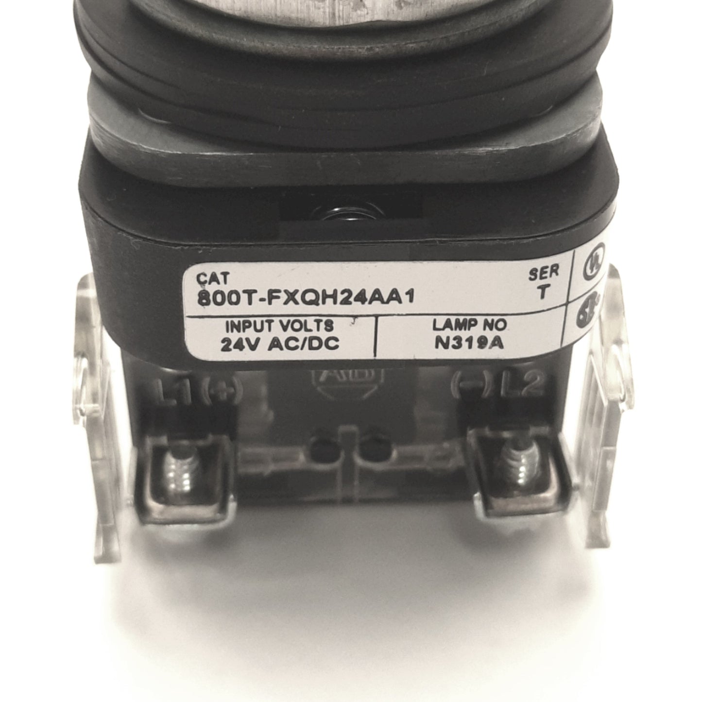 Used Allen Bradley 800T-FXQH24AA1 Illuminated Pushbutton, Push/Pull, Amber, 24v AC/DC