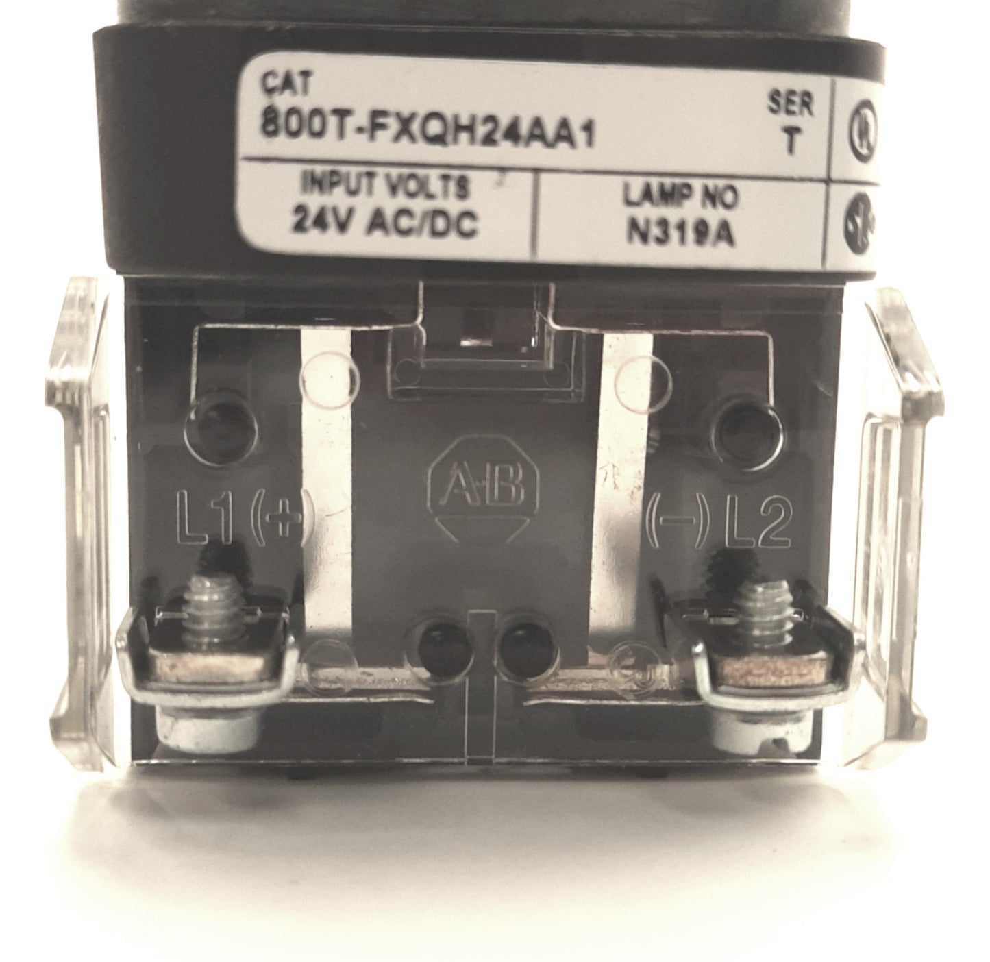 Used Allen Bradley 800T-FXQH24AA1 Illuminated Pushbutton, Push/Pull, Amber, 24v AC/DC