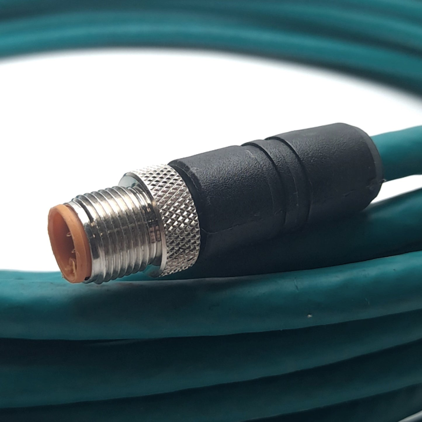 Used Lumberg Automation 0985 656 103/10M EtherNet Cat 5e Cable, 4-Pin M12 to RJ45