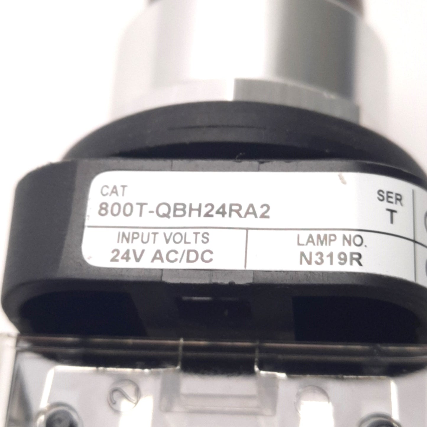 Used Allen Bradley 800T-QBH24RA2 Illuminated Pushbutton, Extended, Red, 2NO,24v AC/DC
