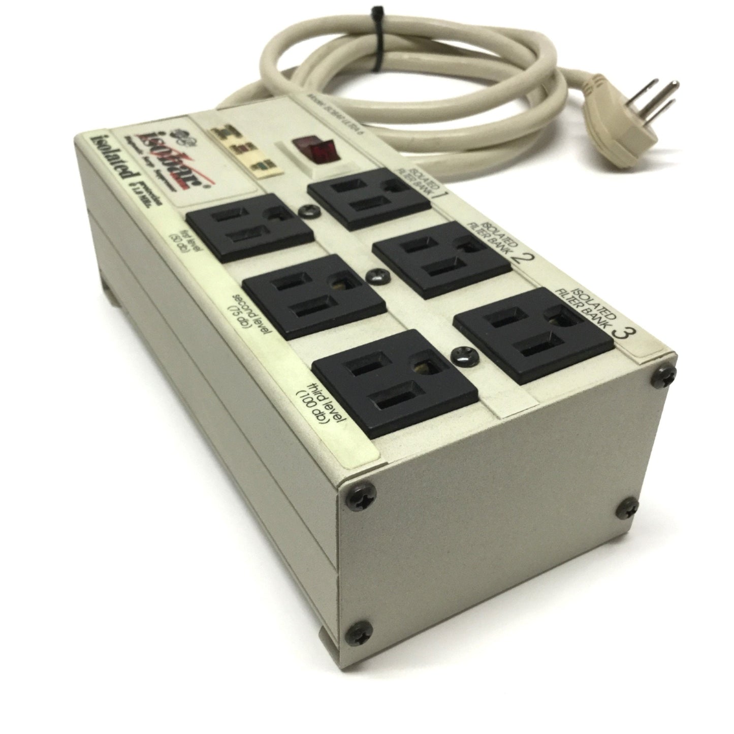 Used Tripp Lite ISOBAR 6 ULTRA Diagnostic Surge Suppressor, 6-Outlet, 120VAC, 12A