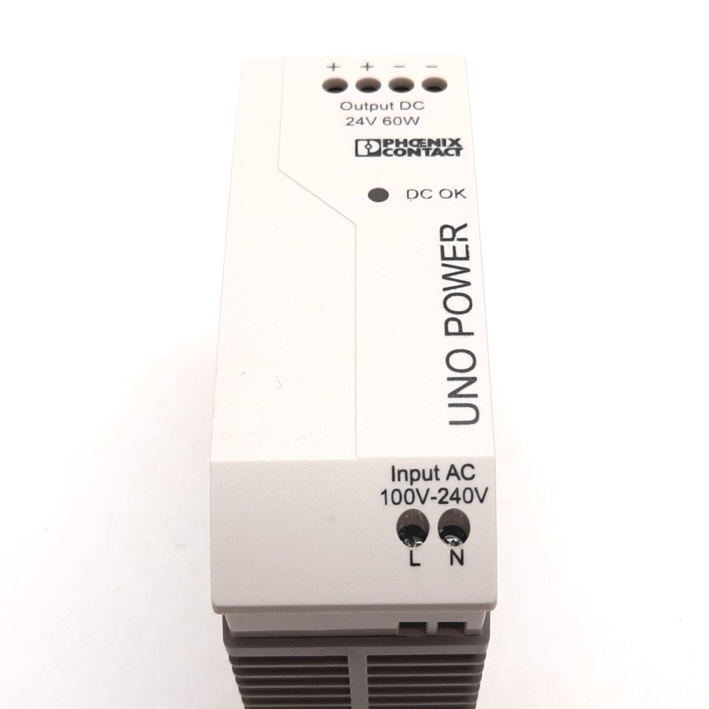 Used Phoenix Contact UNO-PS/1AC/24DC/60W Power Supply, In: 100-240VAC, Out: 24VDC