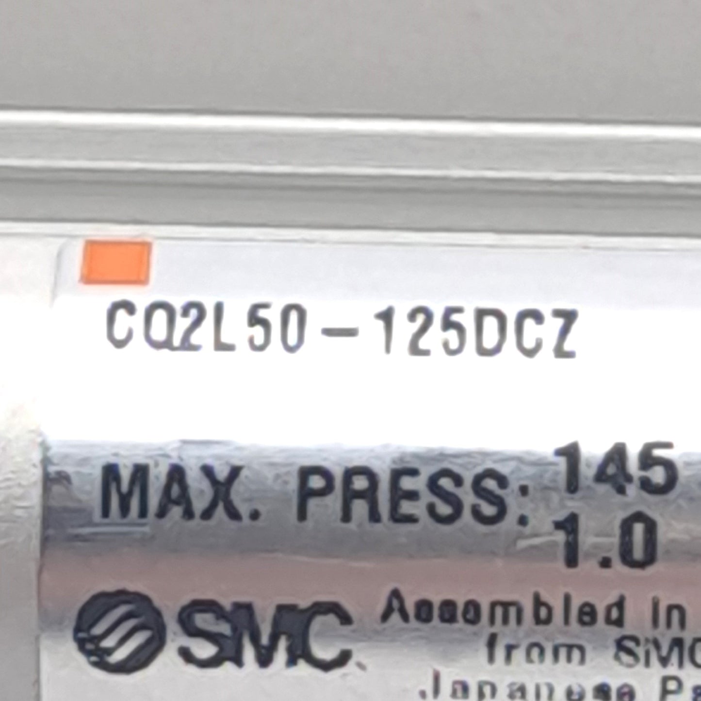 New SMC CQ2L50-125DCZ Compact Cylinder, 50mm Bore, 125mm Stroke, Rc1/4" Male Thread