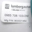 Used Lumberg Automation 0985 706 103/2M Cat 5E Ethernet Cable, RJ45 to M12, Cable 2M
