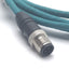 Used Lumberg Automation 0985 706 103/2M Cat 5E Ethernet Cable, RJ45 to M12, Cable 2M