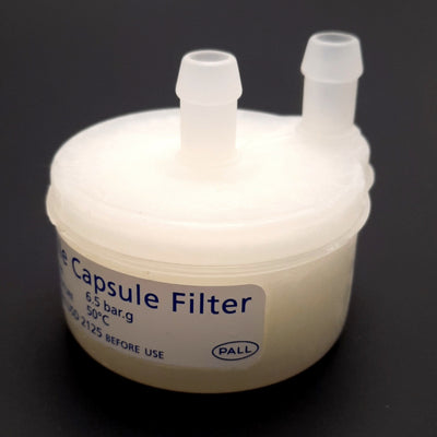 New – Open box Pall 12072 Mini Profile Capsule Filter 13mm Hose Barb, 5µm, 6.5Bar.g 50C Max