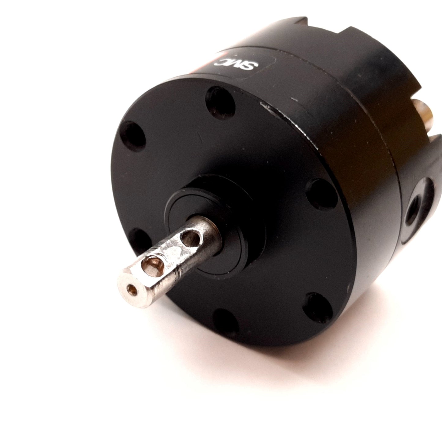 Used SMC NCRB1BW20-180S Rotary Actuator, Vane Type, Bore: 20mm, Rotation: 180°