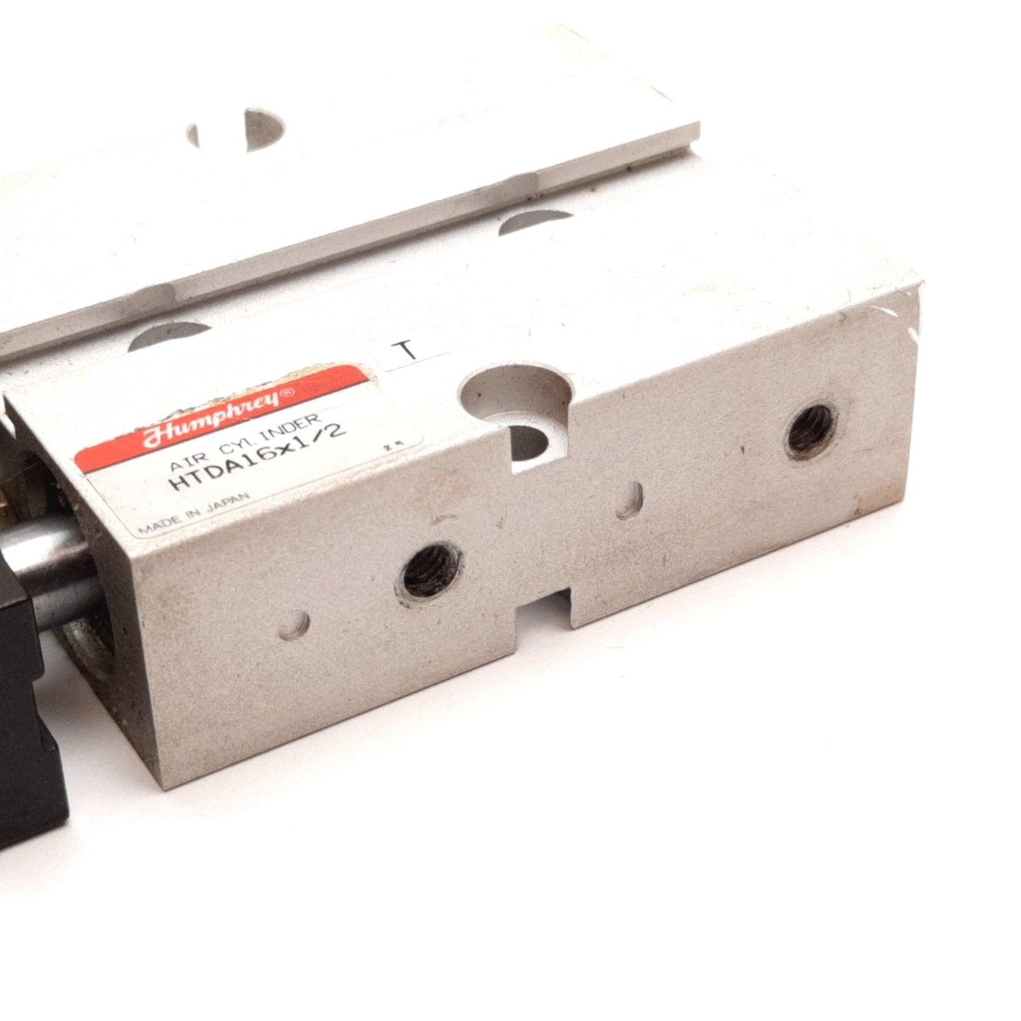 Used Humphrey HTDA16x1/2 Pneumatic Cylinder, Bore: 16mm, Stroke: 0.5" 12.7mm, M5x0.8