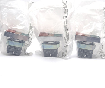 New Lot of 3 Altech 2ATL5LB F3P4-IO-110 Twin Push Button Switch 110VDC/AC 15mA