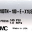New SMC CLA2B100TN-100-E-X1US Tie Rod Cylinder 1/2" NPT 100mm Bore 100mm Stroke