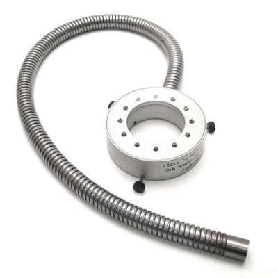 Used Fiberoptic Specialties Fiber Optic Ring Light Guide, 5/8" Input, 2" ID, 600mm