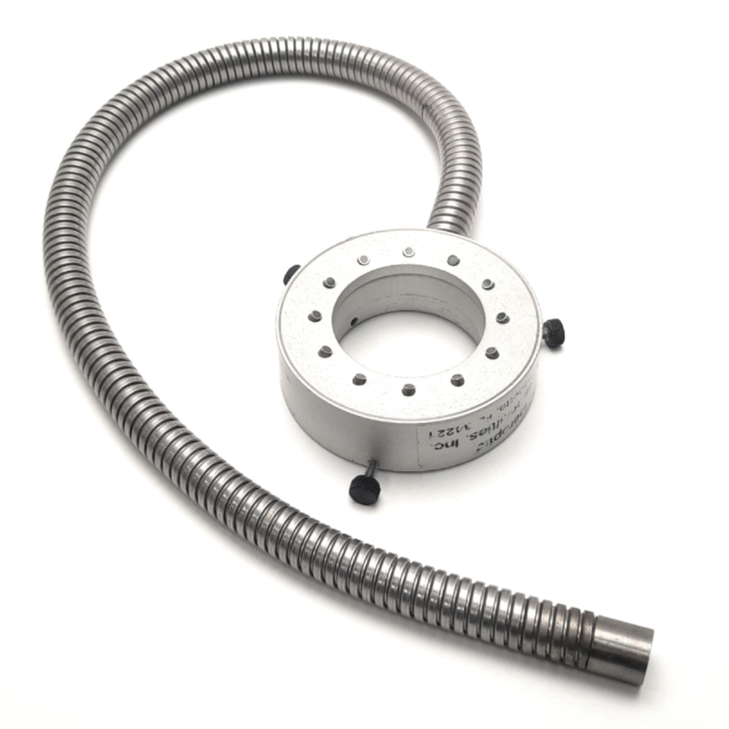 Used Fiberoptic Specialties Fiber Optic Ring Light Guide, 5/8" Input, 2" ID, 600mm