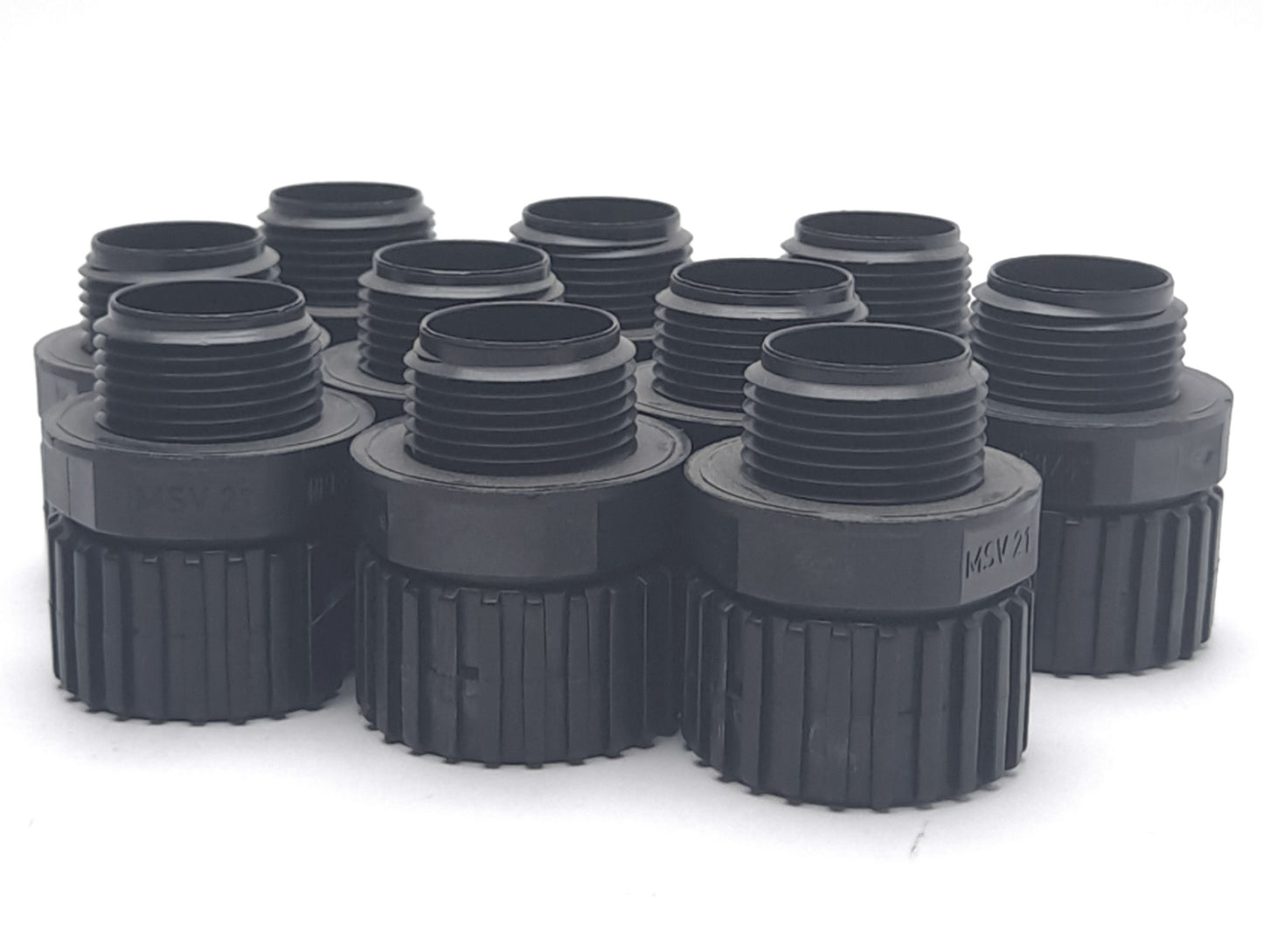 Used Lot of 10 Murrplastik 83602654 Conduit Tubing Adapter NPT 3/4" Thread M25/P21(S)