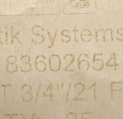 New – Open box Lot of 5 Murrplastik 83602654 Conduit Tubing Adapter NPT 3/4" Thread M25/P21(S)