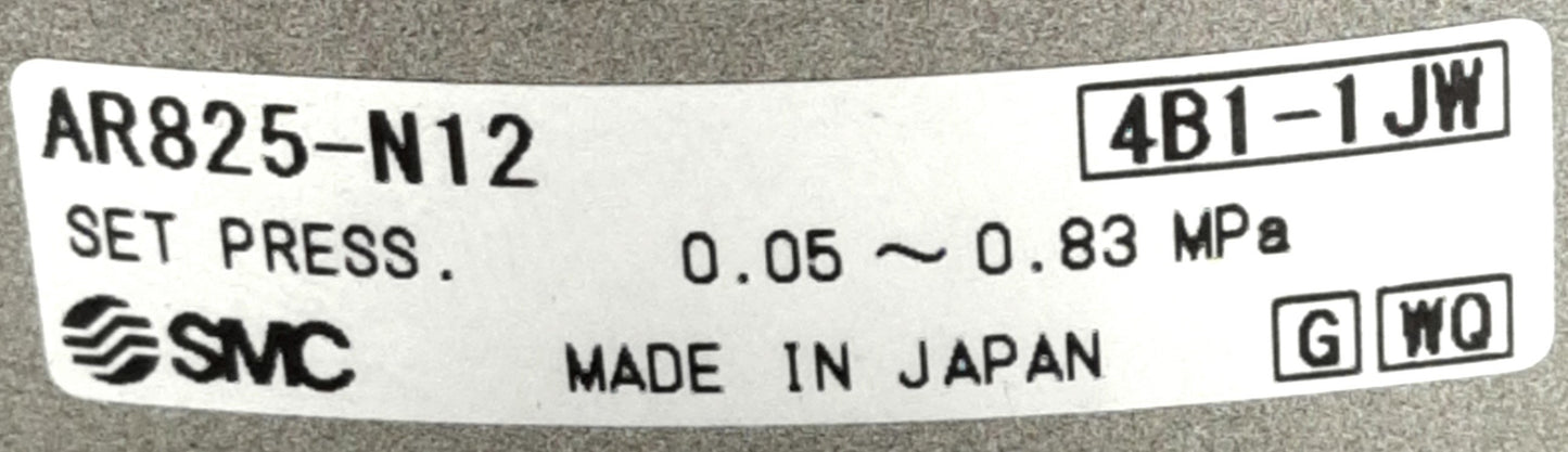 New – Open box SMC AR825-N12 Pilot Regulator, 0.05~0.83MPa Set, 1.0MPa Max, 1-1/4" NPT Ports