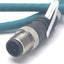 Used Lumberg Automation 0985 706 103/1M Cat 5E Ethernet Cable, RJ45 to M12, Cable 1M