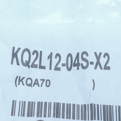 New Lot of 5 SMC KQ2L12-04S-X2 One-Touch Male Elbow Fitting, ø12 Tubing, 1/2R Port