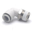 New Lot of 5 SMC KQ2L12-04S-X2 One-Touch Male Elbow Fitting, ø12 Tubing, 1/2R Port