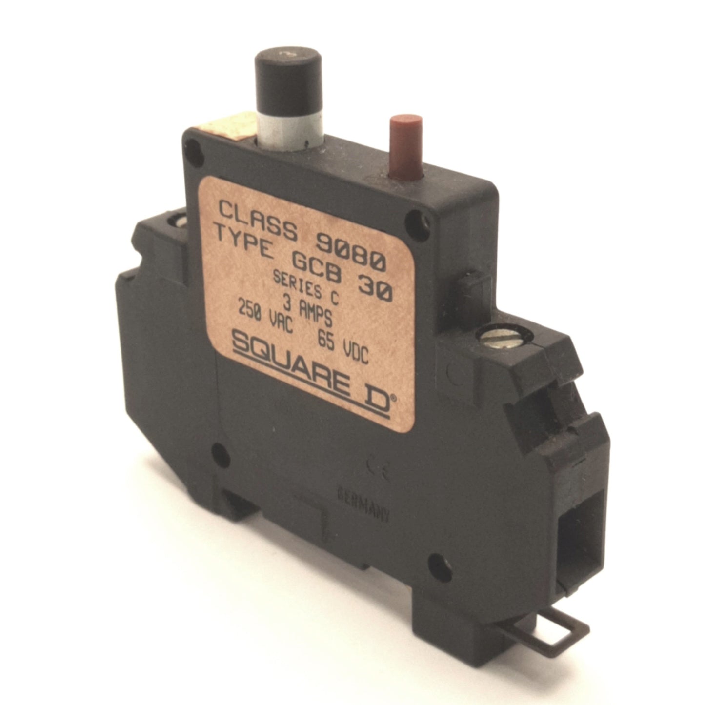 Used Square D Class 9080 GCB30, Circuit Breaker Series C, 3A 250VAC, 65V DC