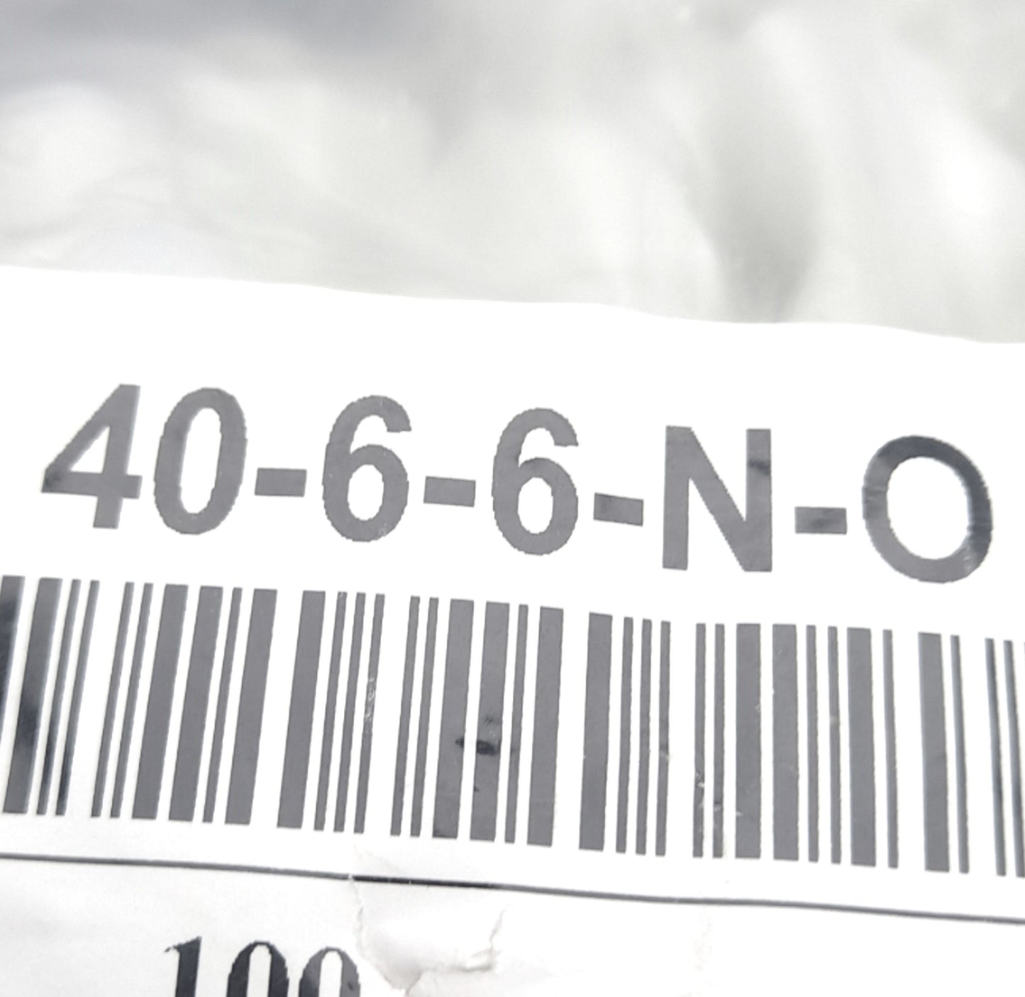 New Lot of 100 Jaco 40-6-6-N-O Nylon Elbow Fitting, 3/8" Tubing, 3/8" Male Connector