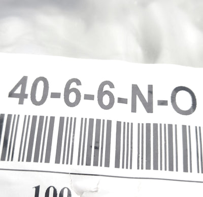 New Lot of 100 Jaco 40-6-6-N-O Nylon Elbow Fitting, 3/8" Tubing, 3/8" Male Connector