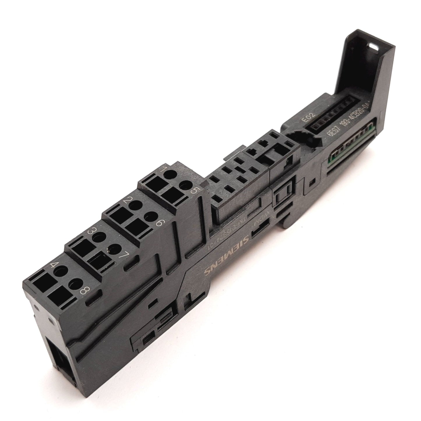 New – Open box Siemens 6ES7 193-4CB20-0AA0 Simatic Terminal Base E-Stand Module, DIN Rail