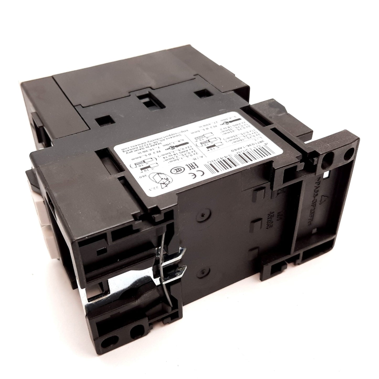 New Siemens 3RT1036-1AK60 Contactor, 3-Pole, Coil: 110/120VAC, Rating: 50A 600VAC