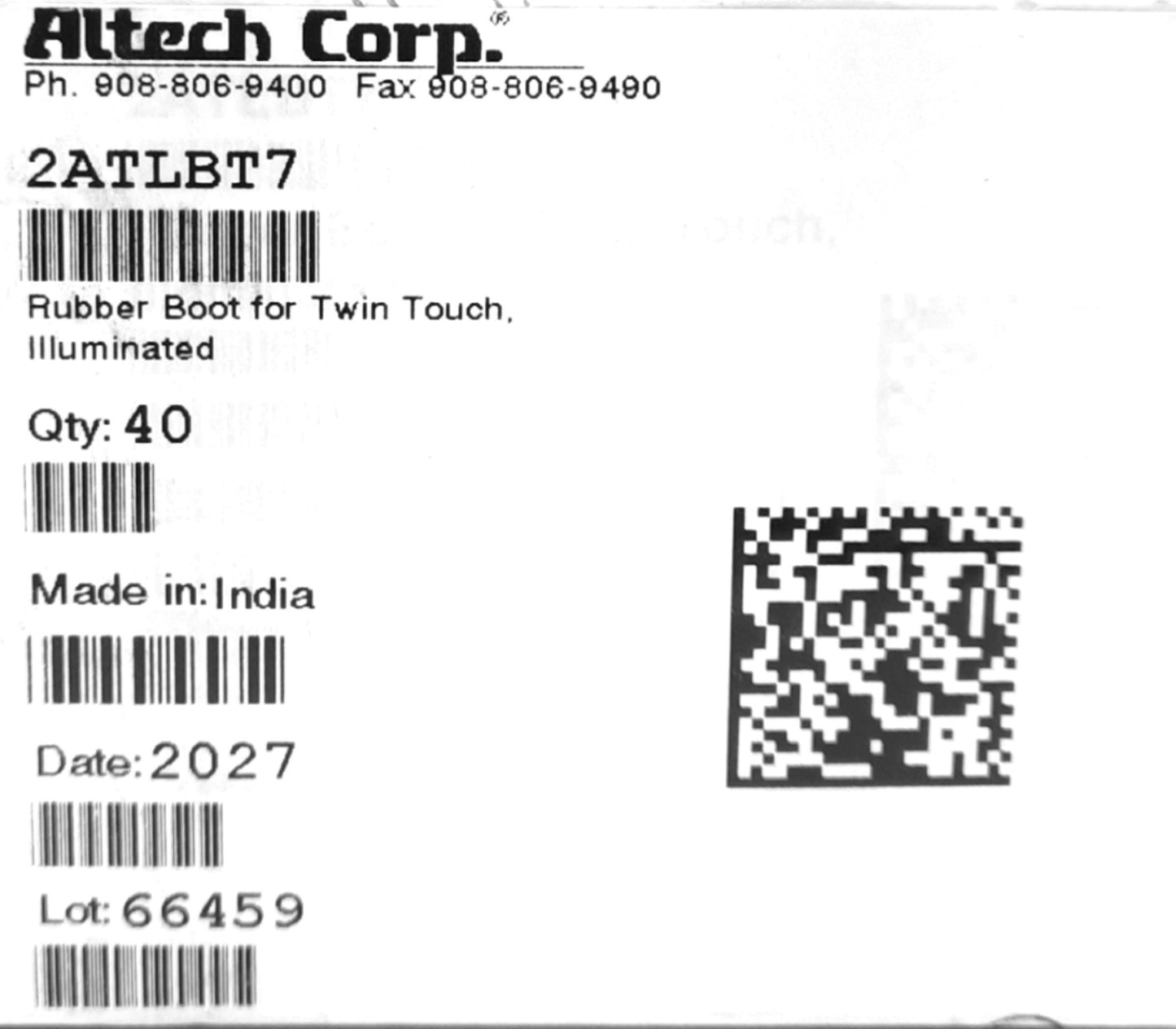 New Lot of 10 Altech 2ATLBT7 Rubber Boot for Twin Touch 22mm Illuminated Buttons